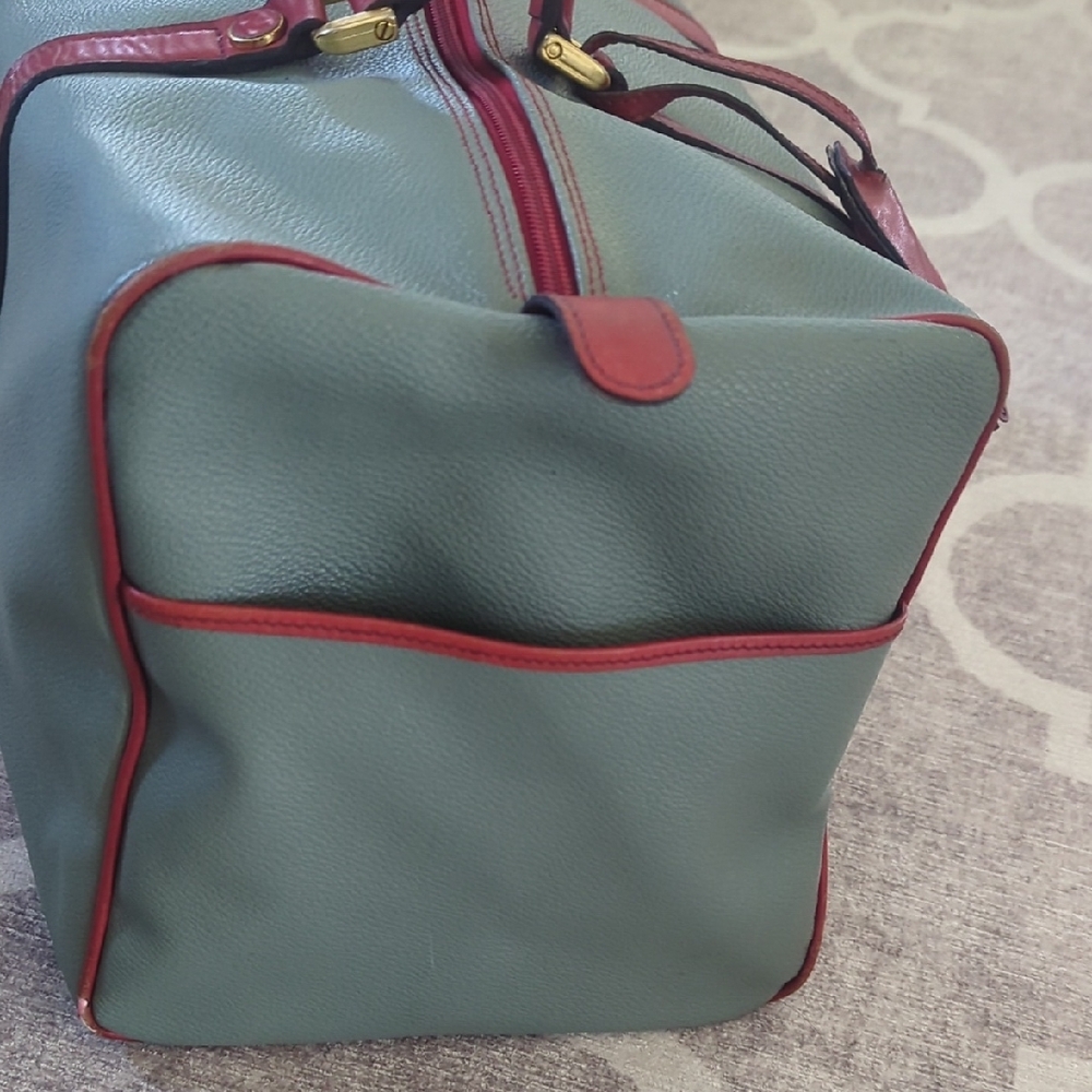 Valentino Garavani Style Green and Red Duffel Bag - Picture 6 of 17